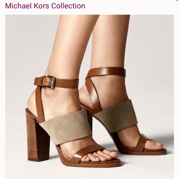 Michael Kors Collection Shoes - Michael Kors Collection Rigby Suede Sandals size 9 - BRAND NEW NEVER WORN